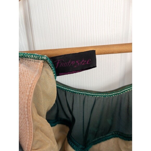 Fantasize Women’s Teal Green Tie Dye One Piece Swim Suit size XL - Picture 4 of 8